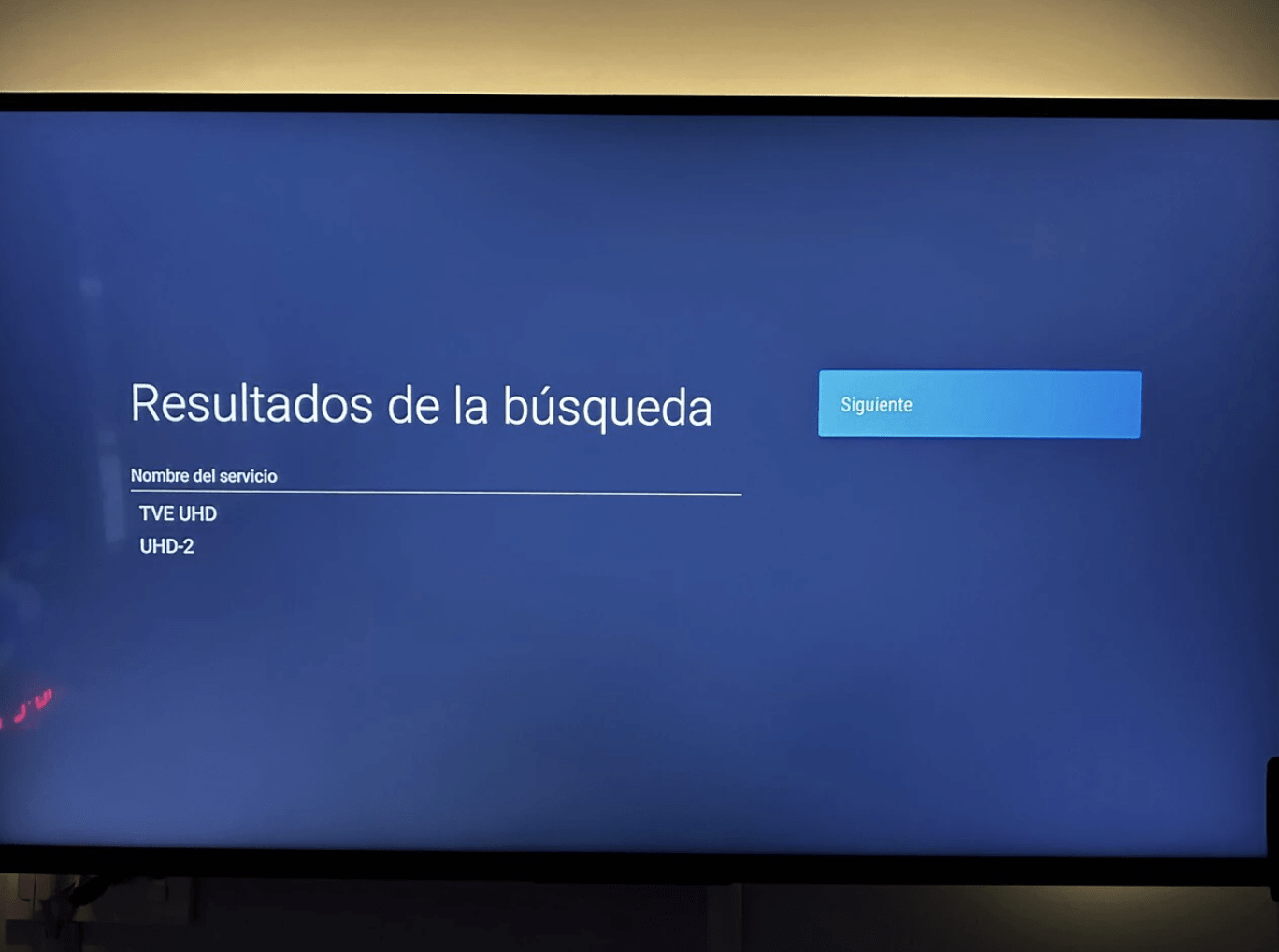 Configurando la TDT en un televisor 4K 